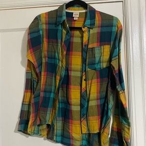 Colorful flannel shirt